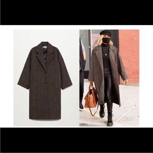 NWOT Mango Oversized Wool Jacket